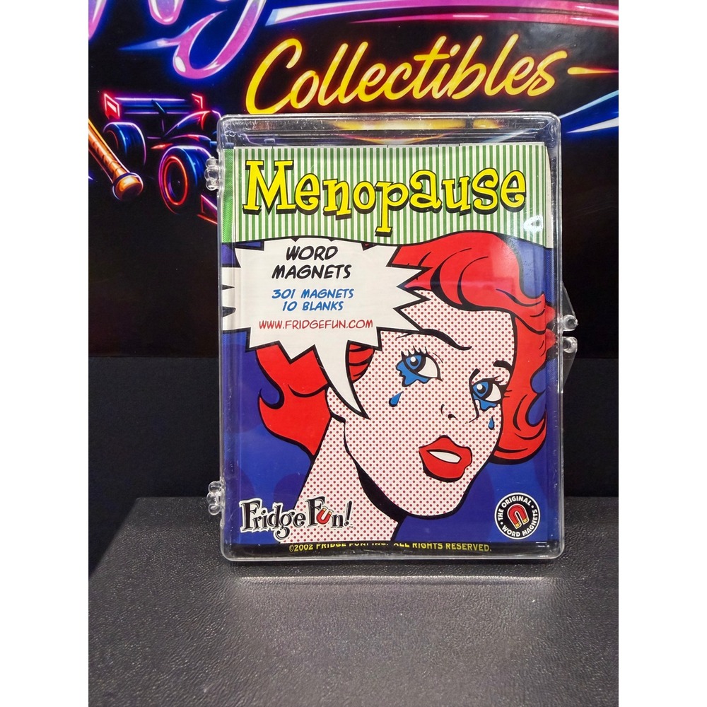 Fridge Fun Menopause Word Magnets 2002 Vintage Pop Art Comic Gag Gift 311 Piece